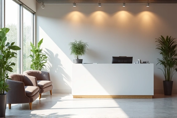 Clinic reception area